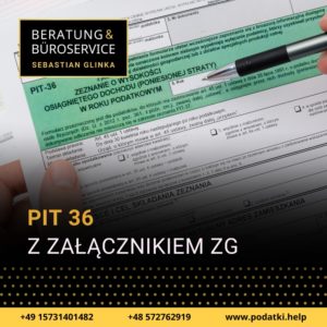PIT-36 z załącznikiem ZG